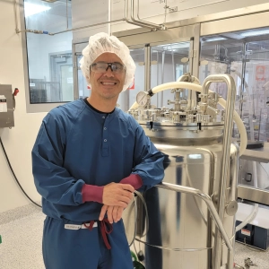 Employée Ceva dans un laboratoire de production de vaccins